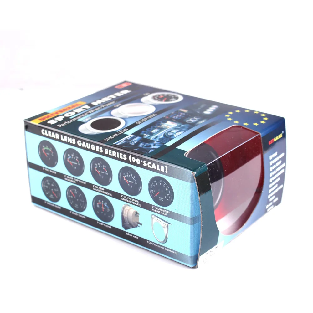 Универсальный автомобильный вольтметр 12 В 2 дюйма 52 мм 7 цветов светодиодный с