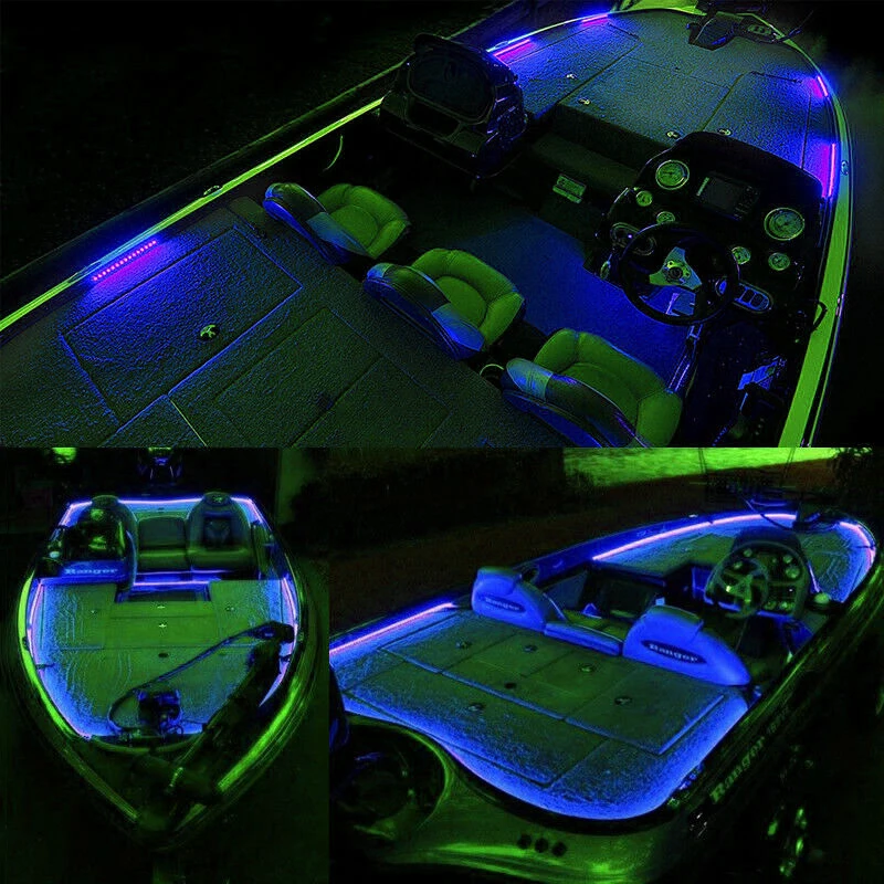 Погружная водонепроницаемая лента для навигации 4 светодиода 12 В|boat car|boat drapesboat