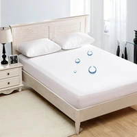 solid color terry cloth waterproof bed sheet bed cover urine proof mattress non slip protective cover bed sheet bed bugs proof