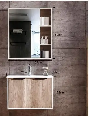 

Nordic style bathroom cabinet combination sink washbasin toilet basin cabinet washstand small smart mirror