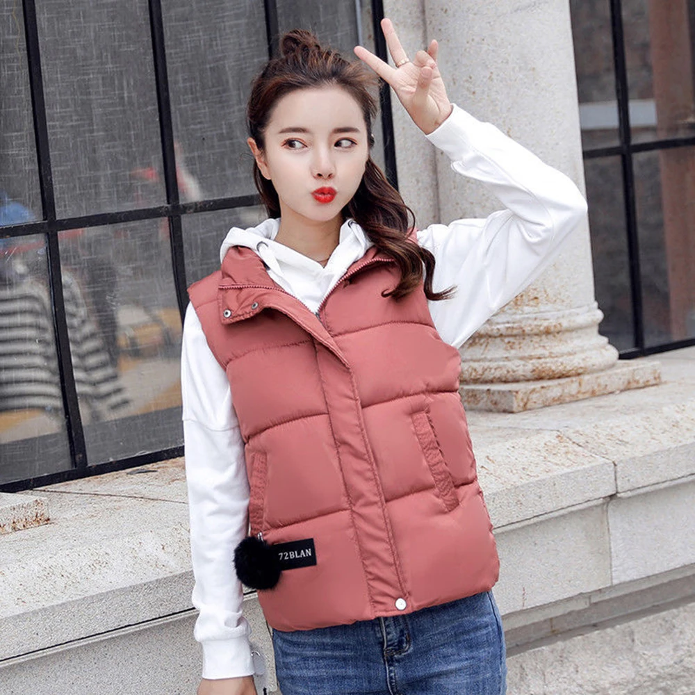 

Women Vest Mandarin Collar Sleeveless Short Coat Women Jacket Waistcoat Female Plus Size Chalecos Para Mujer 2021 Autumn Winter