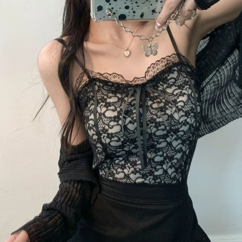 

Real Shot Cost-Effective Vintage Lace Sexy Suspenders Slim Fit