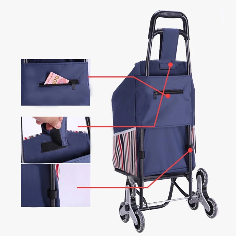 Складная сумка-тележка для покупок сумка-тоут женская сумка корзина багажа с
