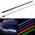 Светодиодная ленсветильник для тюнинга автомобиля, 12 В, 30 см, 15SMD