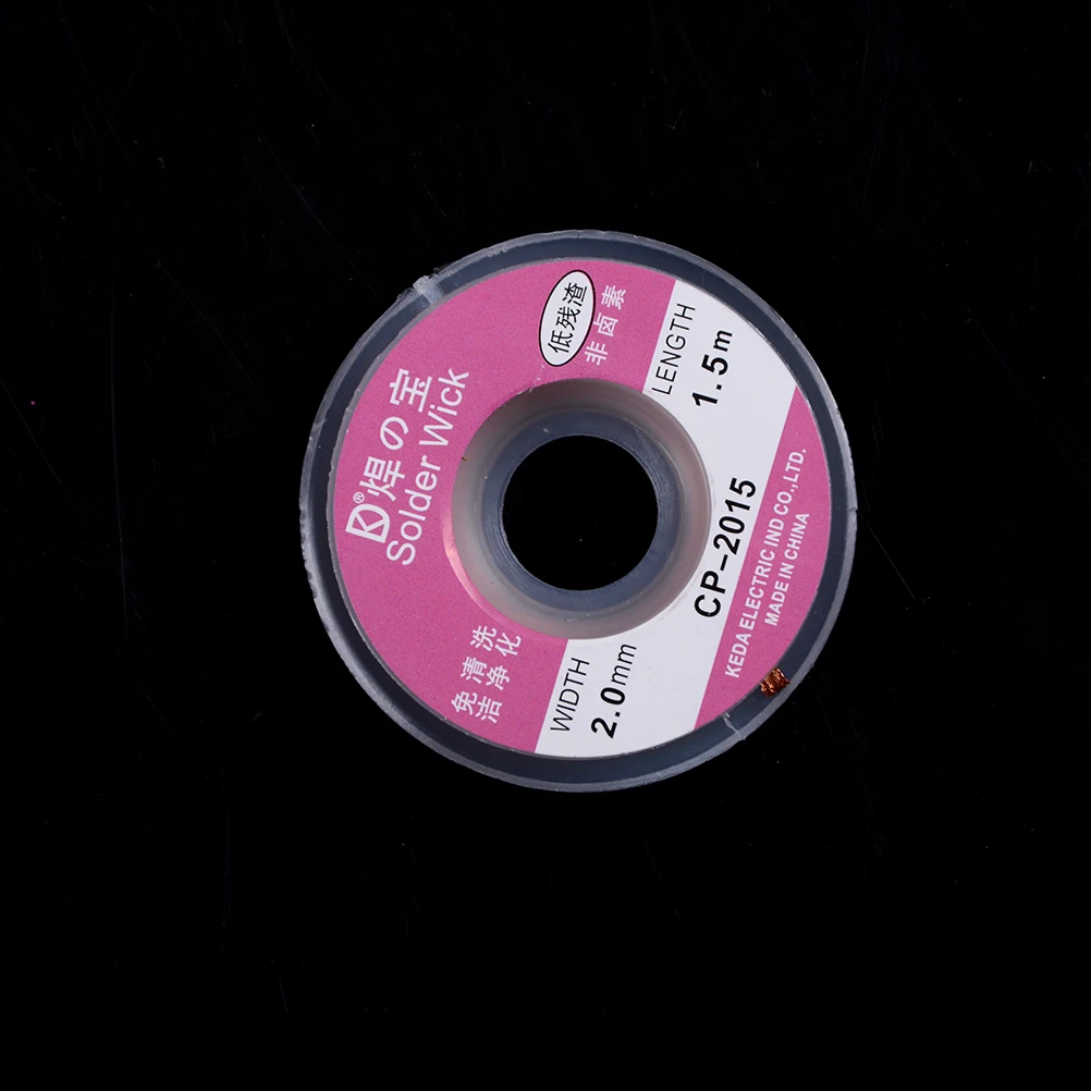 

5PCS 5ft 2.0mm Desoldering Braid Solder Remover Sucker Flux Wick Cable Wire Lead Wholesale Dropshipping