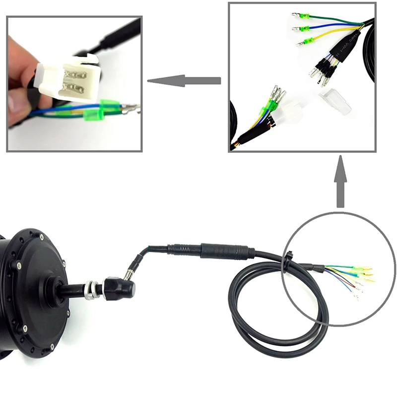 

Motor Convert Extension Cable 9 Pin Conversion Line Waterproof Connector E-Bike Motor Extend Cable 60cm