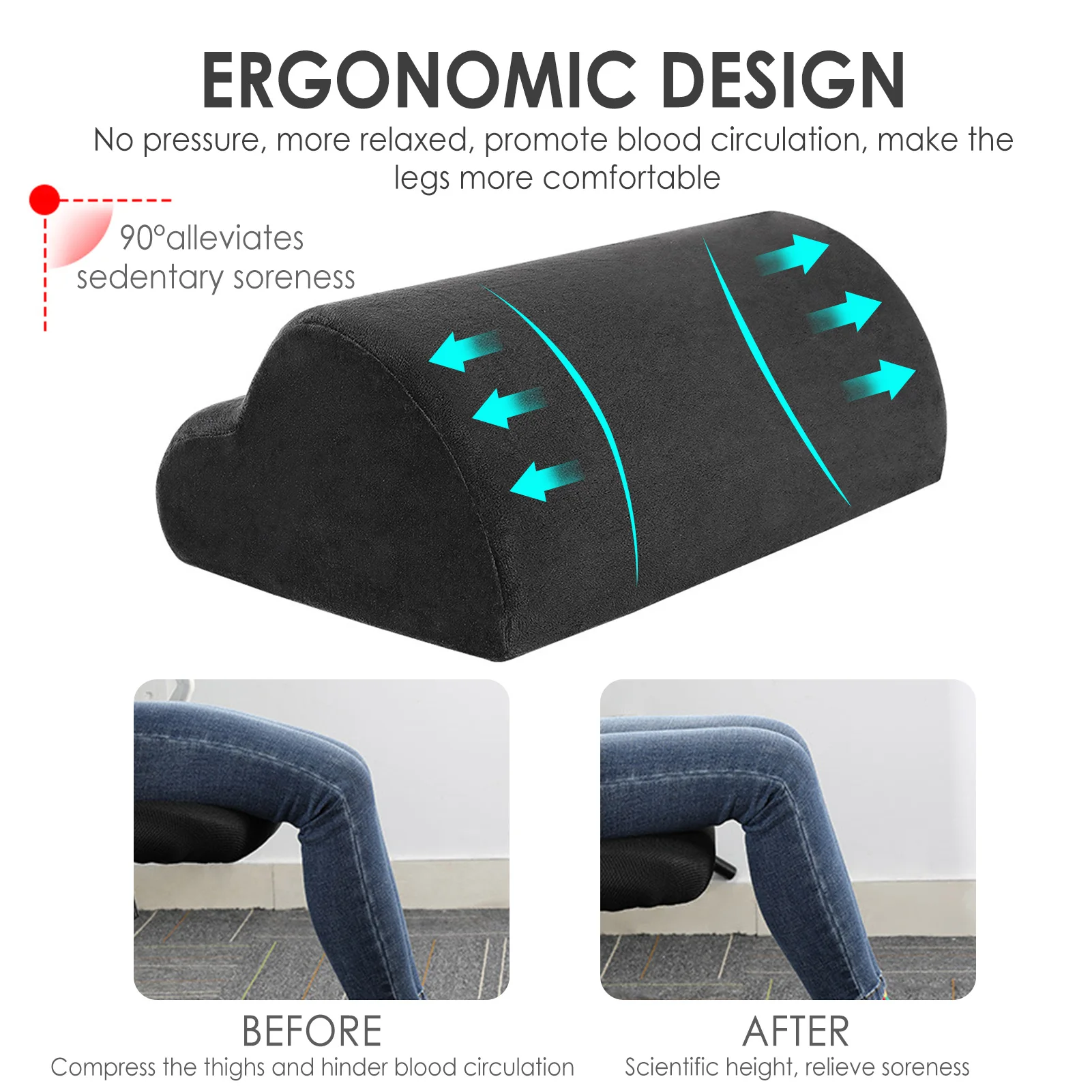 Memory Foam Footrest For Office Using Washable Comfortable Cloud-shaped Foot Massage Cushion Judicious | Дом и сад