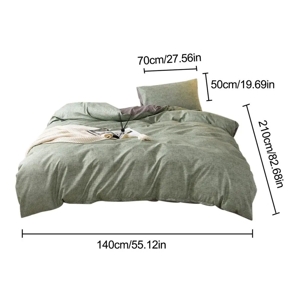 Простая простыня пододеяльник наволочка чехол Комплект постельного белья из