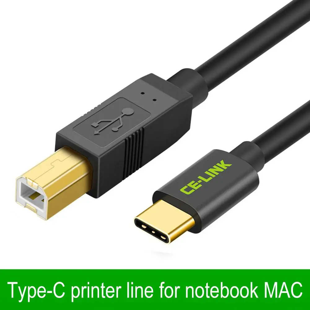 Type C мужской разъем для USB 2 0 B Тип Мужской кабель передачи данных адаптер принтер