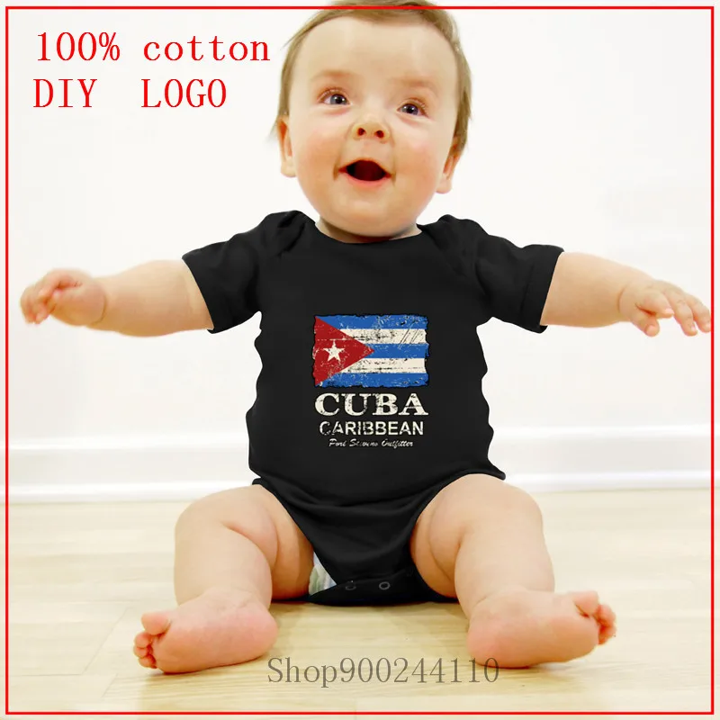 

Flag Of Cuban Cuba Flag Printed Bodysuits baby high quality pure cotton Baby suits fit new born baby boy clothes 0 to 12 months