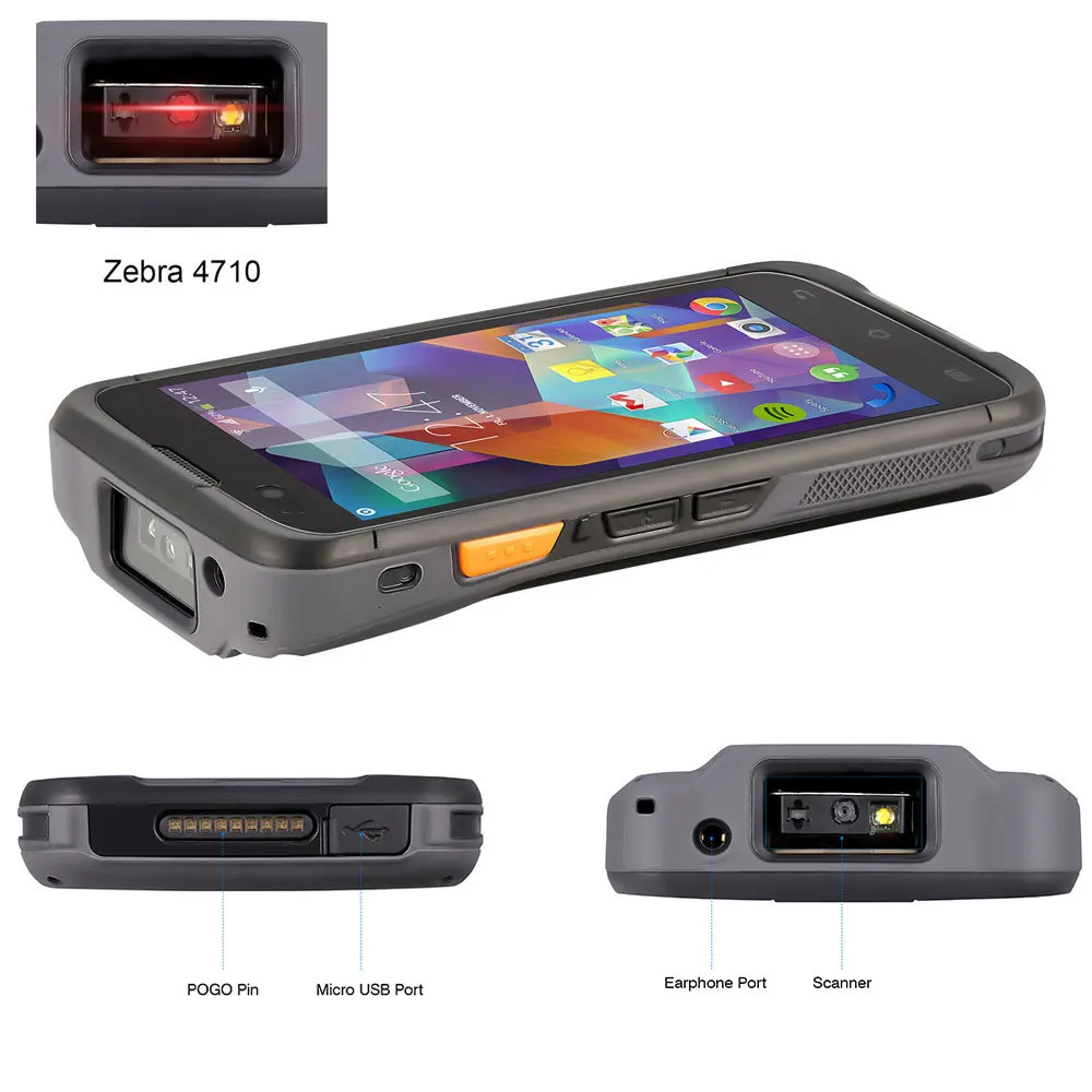 IssyzonePOS PDA Android 7,1 прочный сборщик данных pos-терминал Ручной PDA Zebra сканер штрих-кода 2D NFC 4G WiFi считыватель штрих-кода