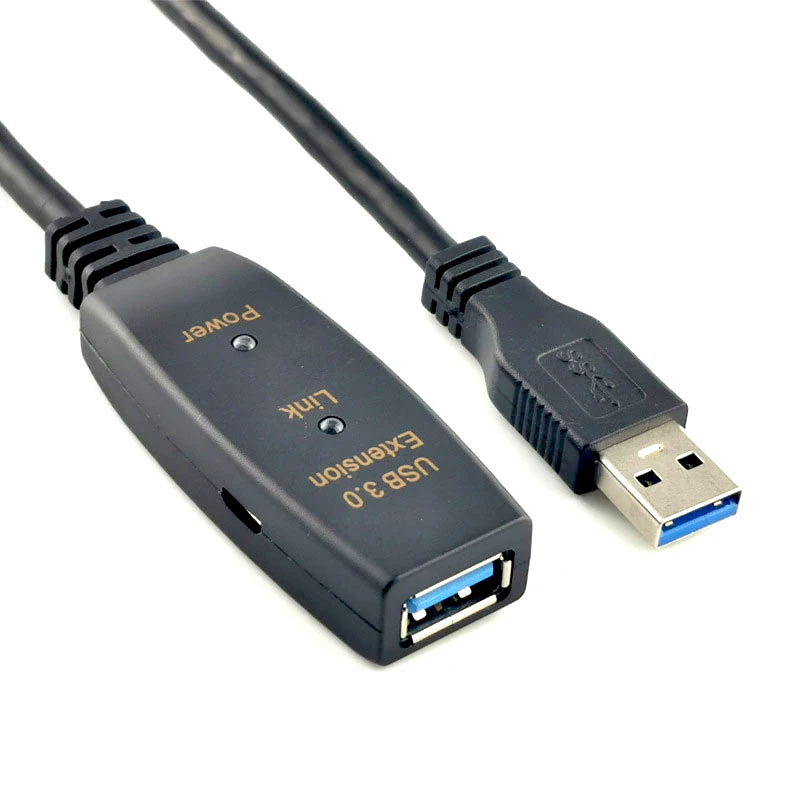 Кабель-удлинитель USB 3.0 (штекер)/USB A (гнездо) 5–20 м усилитель сигнала