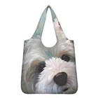 Складная сумка для покупок с ярким принтом, сумка из полиэстера для хранения, большая сумка-шоппер эко-сумка-тоут для женщин, кухонные принадлежности