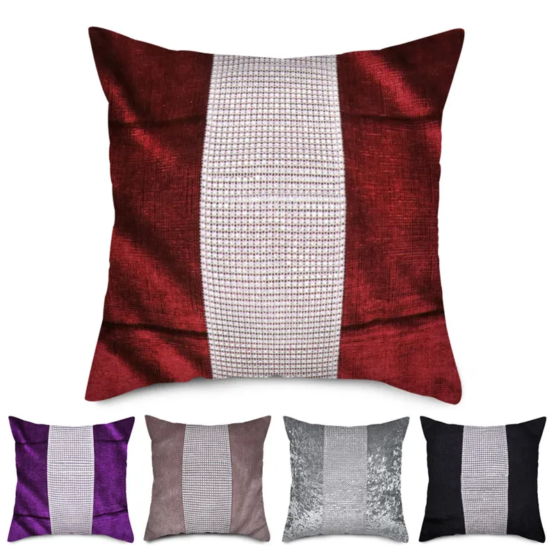 Плюшевая Мягкая Наволочка Fuwatacchi скандинавские Серебристые полосатые наволочки