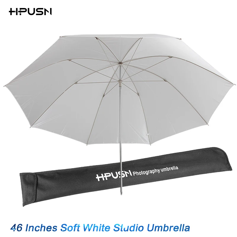 HPUSN 4" 116 см Высокое качество Speedlite Studio Flash мягкий прозрачный белый зонтик для камеры SLR Аксессуары для фотостудии
