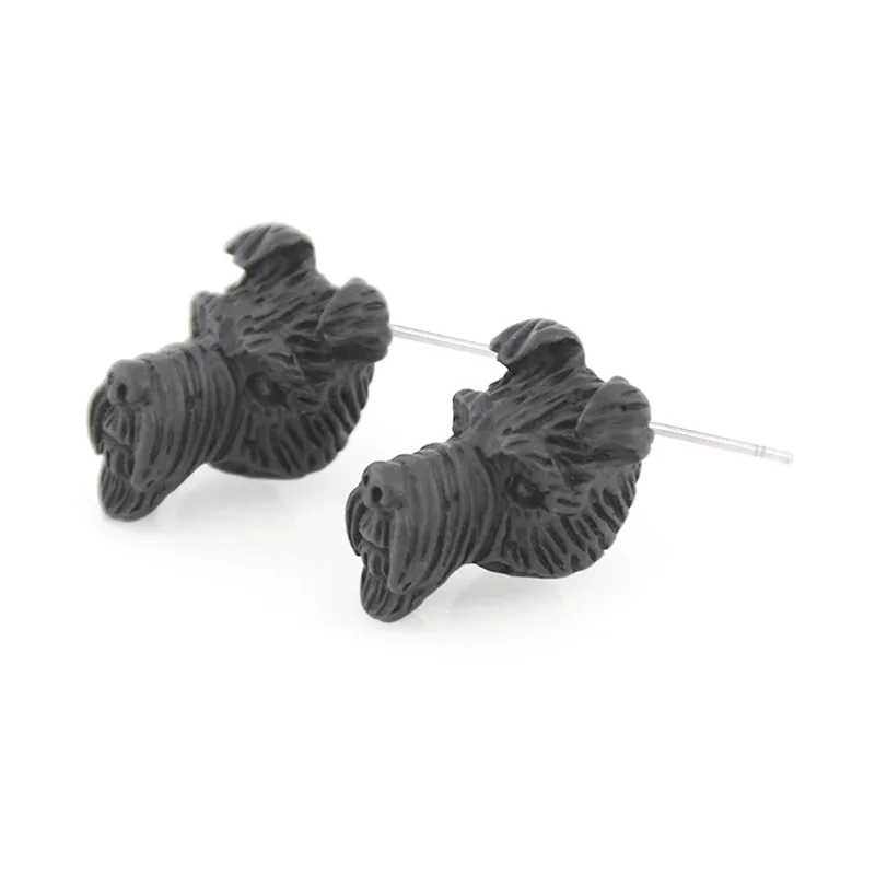 Забавные винтажные Серебристые серьги в стиле бохо Airedale Terrier собаки животных