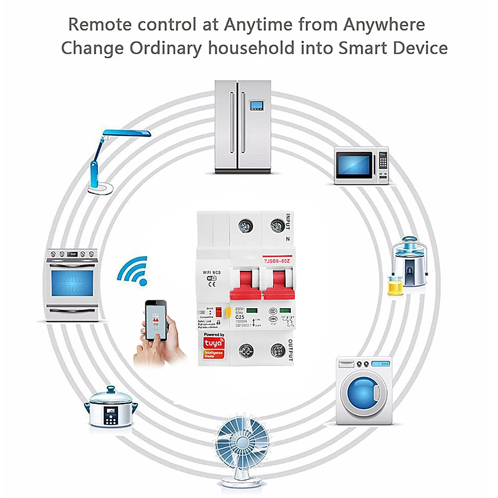 Умный выключатель SmartMCB с поддержкой Wi Fi 2P|Автоматические выключатели| |
