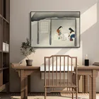 Традиционная картина в стиле ретро, китайский журавль дзен, с рисунком Бога, настенные художественные постеры, Картина на холсте для гостиной, домашнего офиса, Декор