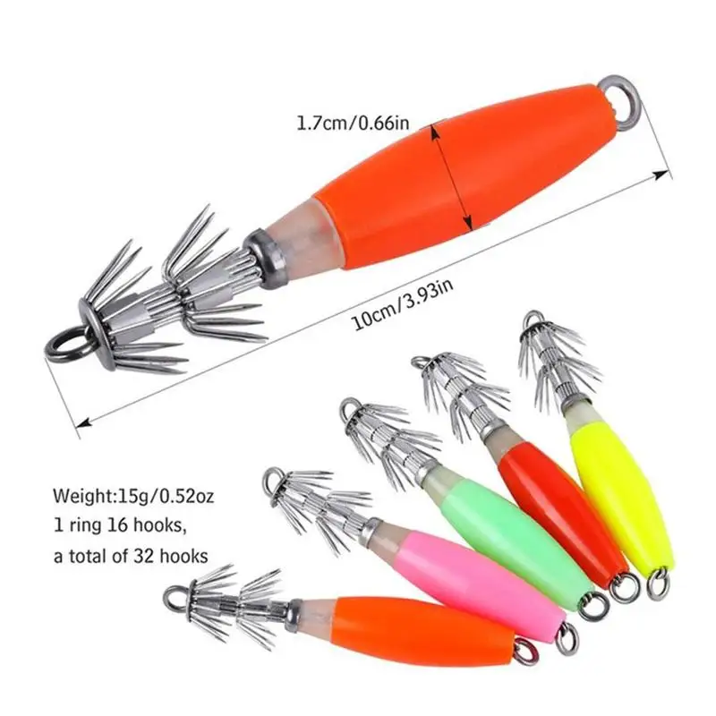 Высокое качество крючок для кальмара с двойным зонтиком приманка осьминога