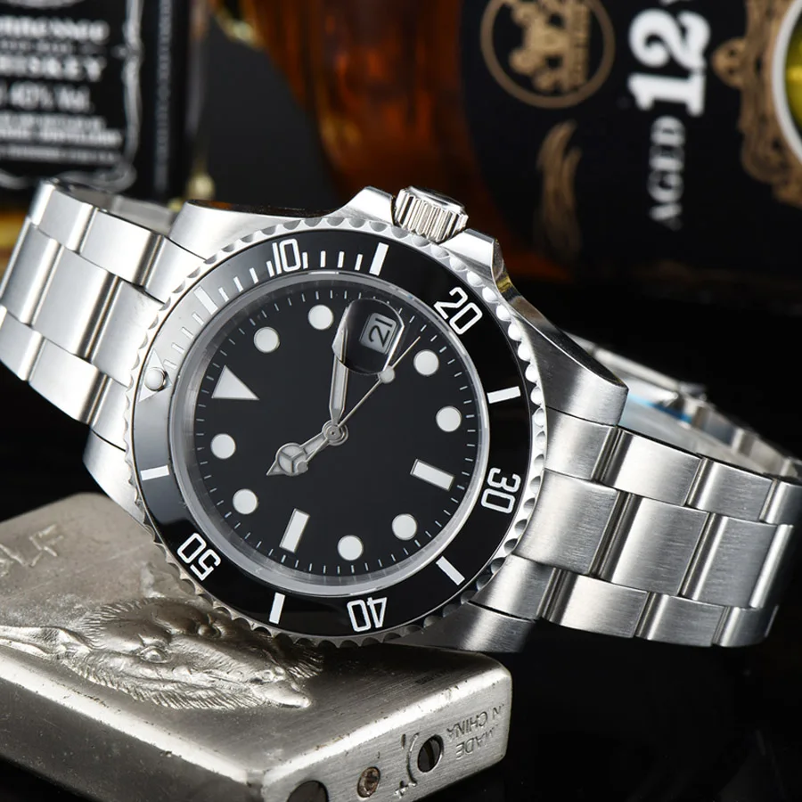 Мужские автоматические механические часы с датой 316L из нержавеющей стали