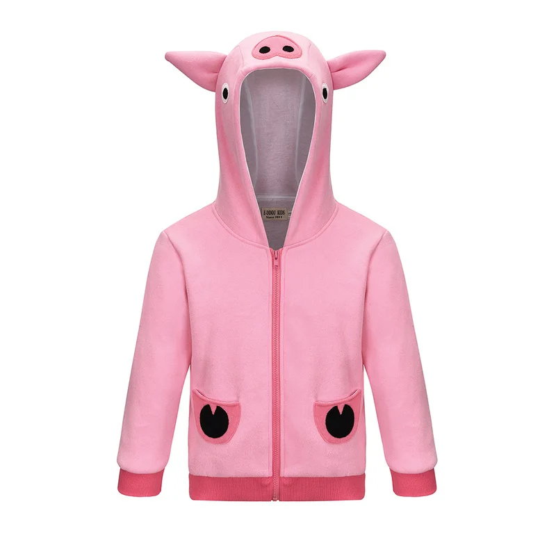 

Pink Pig Warm jackets for boys baby girl winter jacket Toddler Christmas thanksgiving Panda White Coats Kids Outerwear Clothes