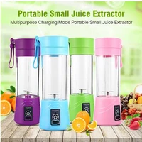portable blender mixing 380ml plastic smoothie shakes blender extractor mode usb rechargeable automatic juicer cup