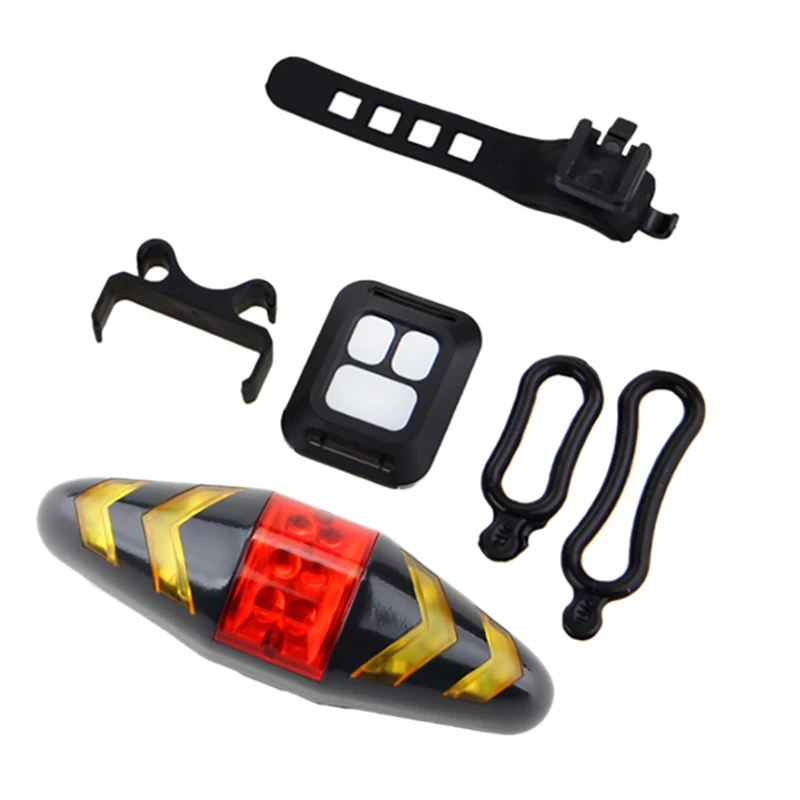 

Bike Tail Light with Turn Signals,USB Ultra Bright LED Safety Warning Bike Brake Rear Light with Wireless Remote Control