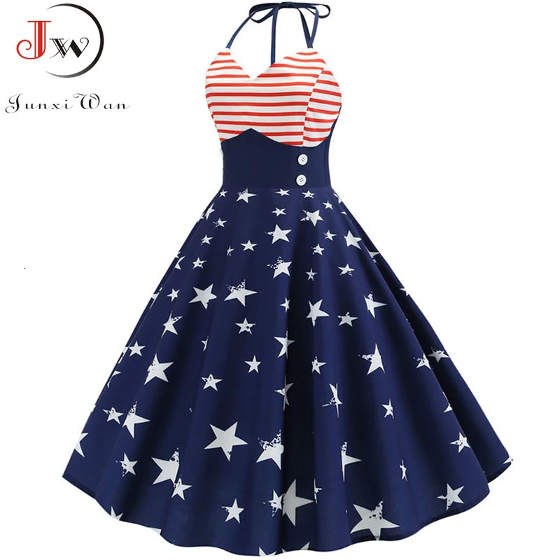 Женские летние вечерние платья без рукавов с принтом на бретельках винтажное