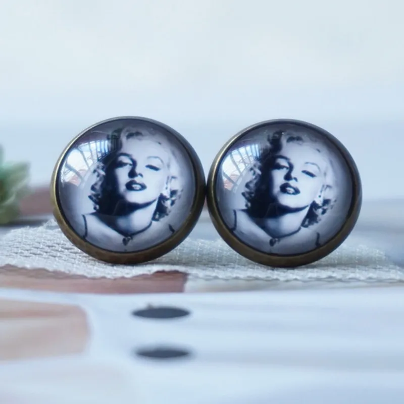 Женская Мини колошения кавайный кабошон стеклянные серьги гвоздики в виде пчелы