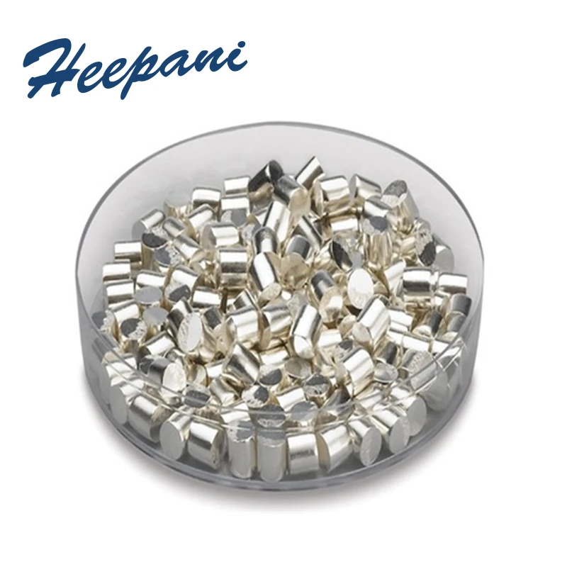 Бесплатная доставка серебряный металлический слиток с 99.99% чистыми гранулами и