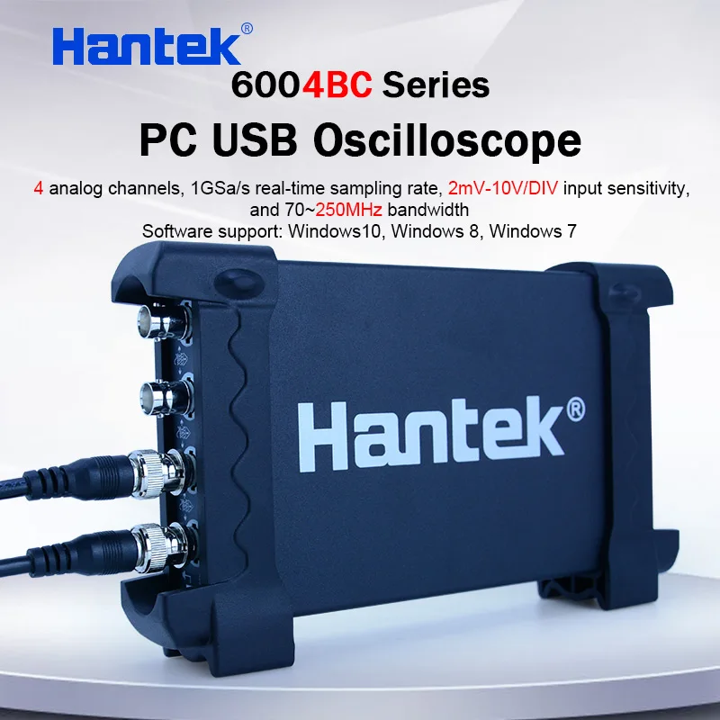 

Hantek USB осциллограф, набор аналоговых каналов 1GSa/s 70 МГц 100 МГц 200 МГц 250 МГц осциллограф для ПК с поддержкой Winows 7 8 10