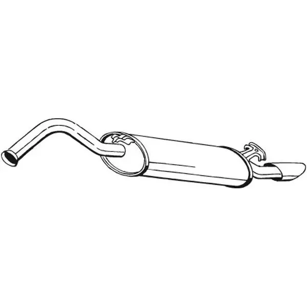 Muffler back Audi 100/A6 2.0 16 V/2.3/91-96 BOSAL 278-9 | Автомобили и мотоциклы