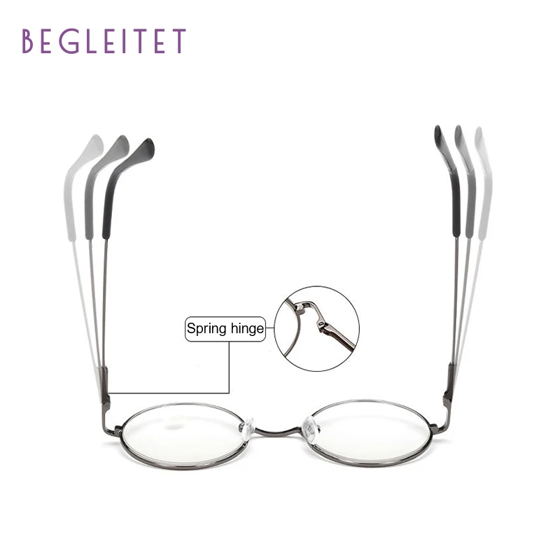 BEGLEITET2019 дамы новый бренд дизайнер металлическая рамка для чтения ретро круглые