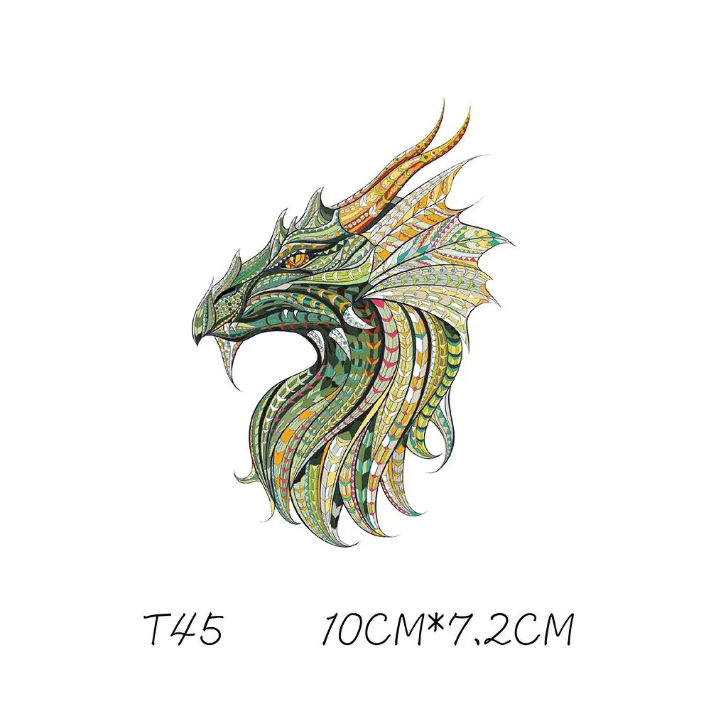 Этнический стиль животных Тигр дракон нашивки 3D ручной работы жара путешествие