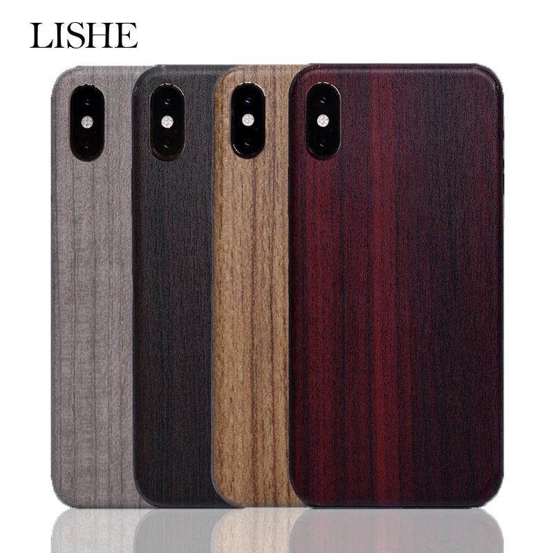 Винтажные наклейки с деревянным зерном для iPhone 6 6S 7 8 Plus X XR Xs Max защитная пленка из
