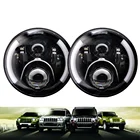 Круглые Галогенные Светодиодные фары 2 шт. 7 дюймов для Jeep Wrangler Unlimited JK urban Lada Niva 4x4 7 дюймов DRL, светодиодные фары-проекторы