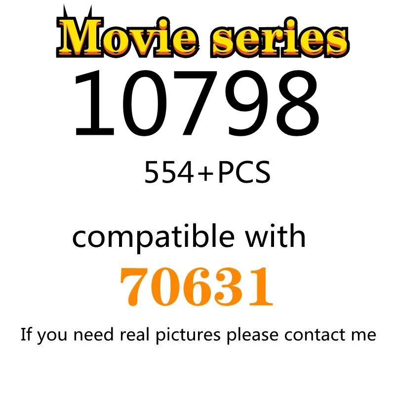 

554PCS 10798 Building Block Toy Movie Series 70631 Assembled Building Block Children's Toy Gifts