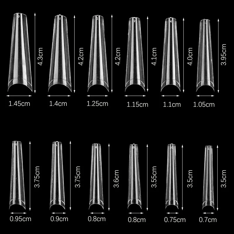 

Lengthened fake nails 120 pcs PP boxed denim nail extension patch ballet nail sheet