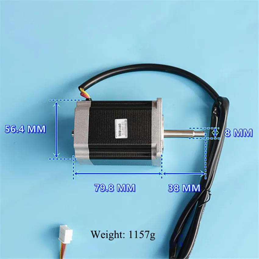 DC 12V двухфазный четырехпроводный 57 шаговый двигатель 1 8 градусов 7 евро 2 3 Н. М