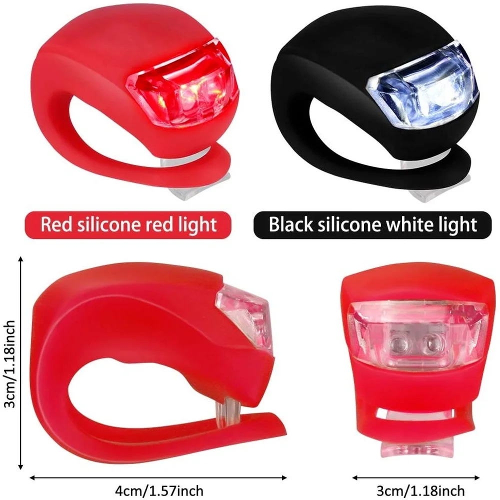 Светодиодный светильник для велосипеда из силикона водонепроницаемый головы