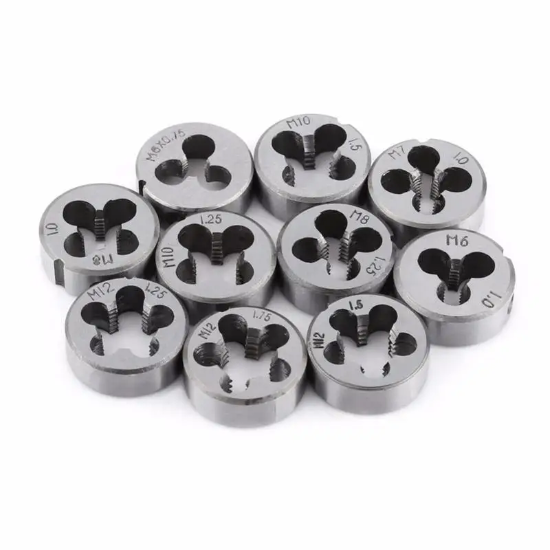 

1PCS Silver Thread Die M3 M4 M5 M6 M8 Metric Right Die Threading Machining Hand For Mold Tools Q5N3