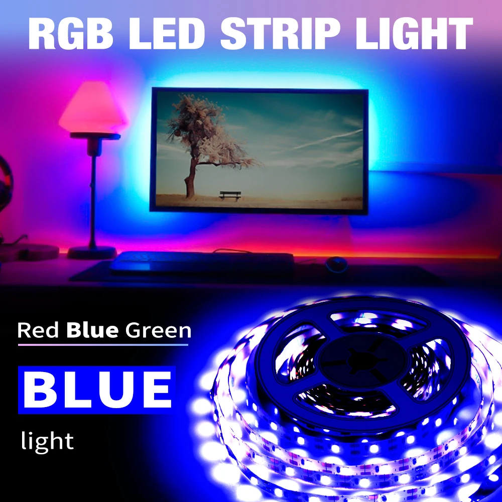 Светодиодная RGB-лента 16 цветов USB 5 В | Лампы и освещение