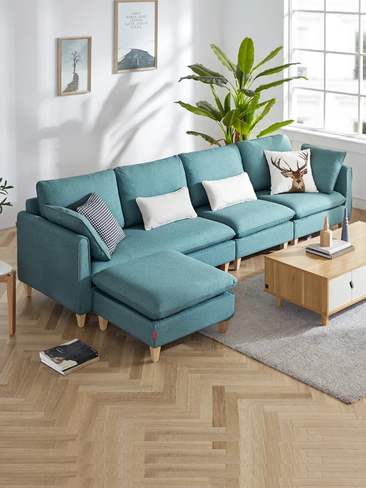 

Beigu home furnishing fabric sofa living room integrated Nordic furniture modern simple small house Technology cloth 2033