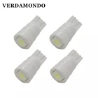 4 шт. W5W T10 Автомобильные 194 7070 1 светодиодные SMD керамические лампы номерного знака указатели поворота лампы для чтения купольные лампы для карт белый 12 В постоянного тока