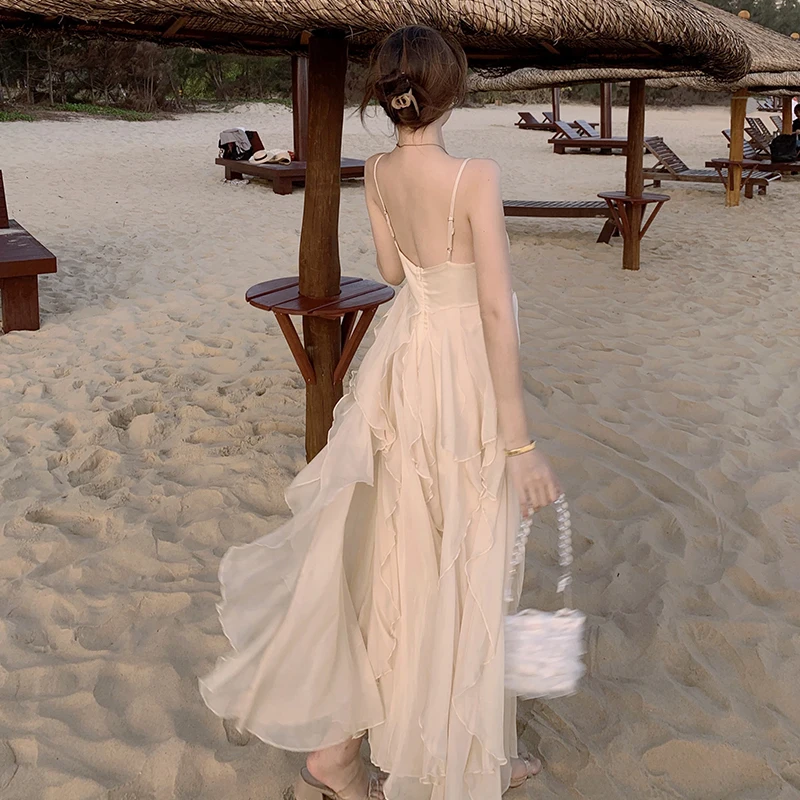 

2021 new summer Chiffon suspender dress for women