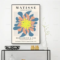 matisse papiers d%c3%a9coup%c3%a9s matisse inspired exhibition poster modern art print gift idea wall art poster printcanvas painting