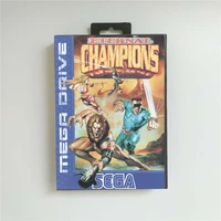 eternal champions eur cover with retail box 16 bit md game card for sega megadrive genesis video game console