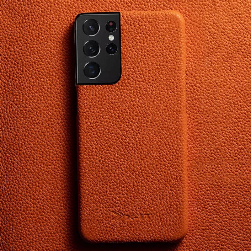 

Premium Genuine Leather Case For Samsung Galaxy S22 S21 S20 Ultra Plus Note 20 10 9 Case luxury Fashion Cow Business Phone Cover