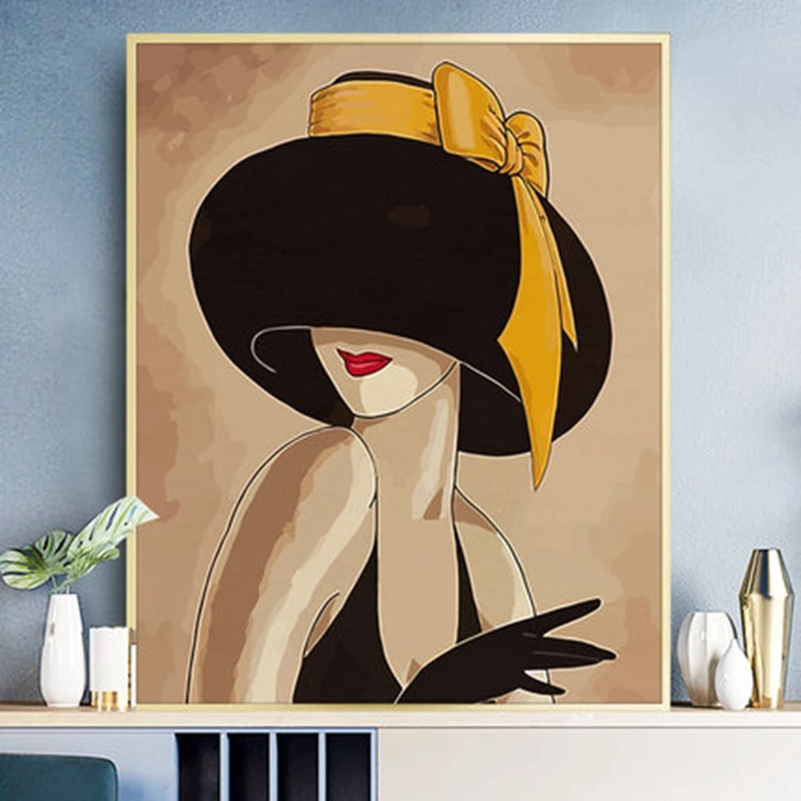 Diy Картины по номерам Рисование ручная роспись рисунок для домашнего декора