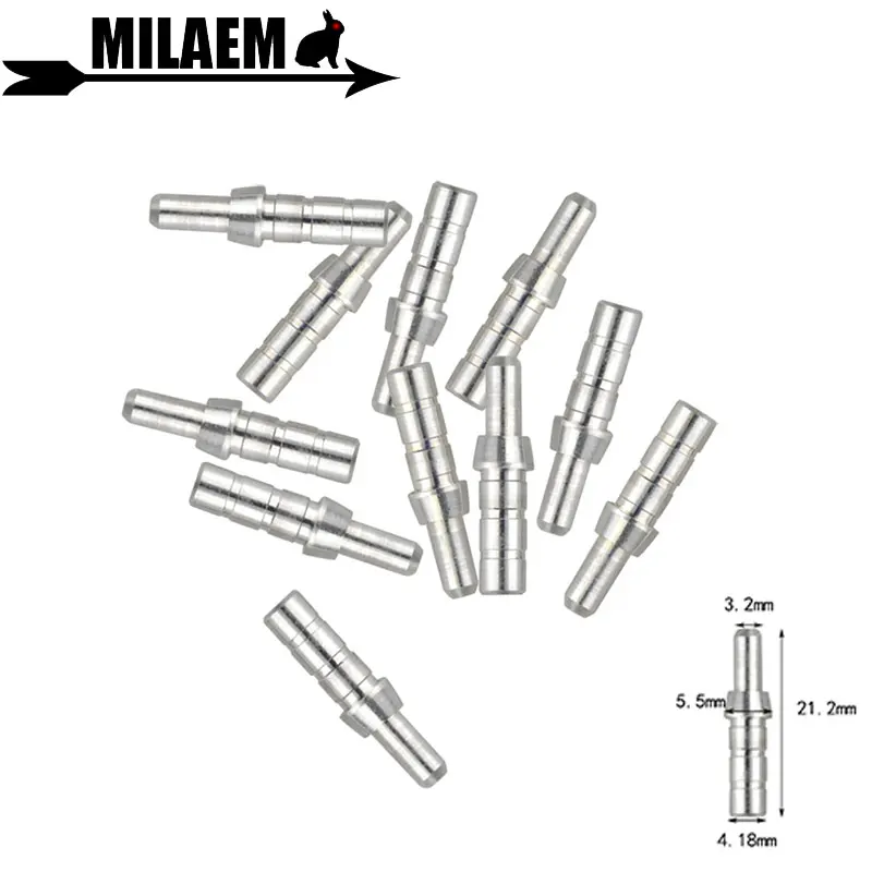 24/50 шт. штифты для стрельбы из лука алюминиевая штифта диаметр 4 18 мм 2 дуговой вал